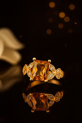 Zircon Ring-175 (Golden)